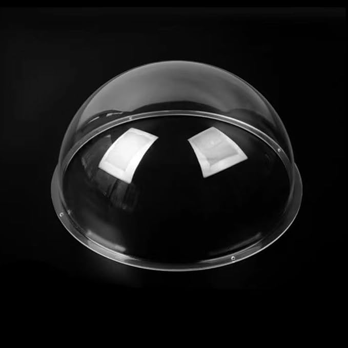 LOTOWELZON 5inch Acrylic Replacement Transparent Clear Camera Dome Cover Security Camera Housing Pet Dog Fence Window Skylight Window (ID130mm*H65mm/5.12 * 2.56in)