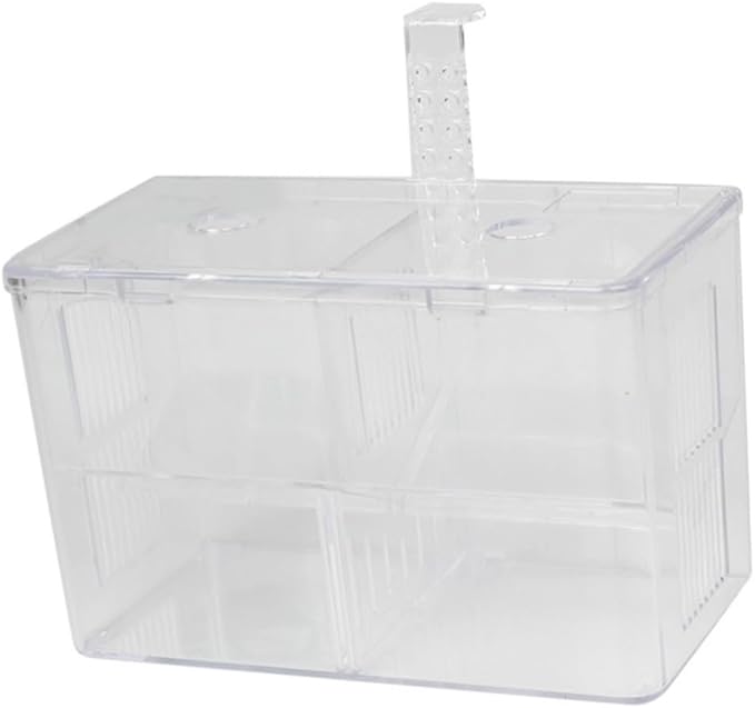 Housoutil Aquarium Hook Style Box Creative Fish Breeding Tank for Guppies and Fish for Safe and Increased Survival Rate