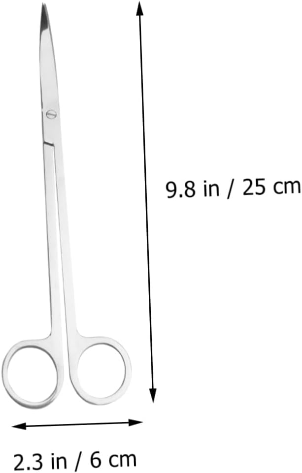 NOLITOY Ergonomic 25cm Aquatic Plant Tongs Scissors for Fish Tank Cleaning Steel Tank Plant Tool