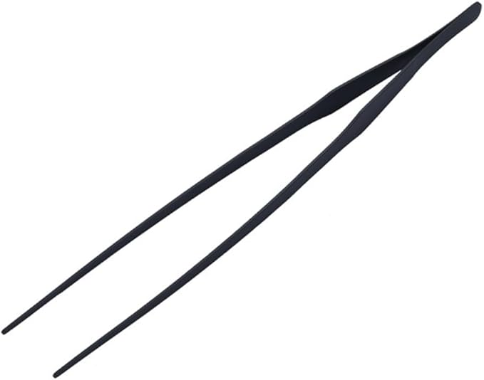 SagaSave Aquarium Tweezers Stainless Steels Feeding Tongs Extra Long 15 inches Aquarium Feeding Tool for Snakes, Lizards, Spiders, Frogs, Scorpions Feeder(Straight Jaw)