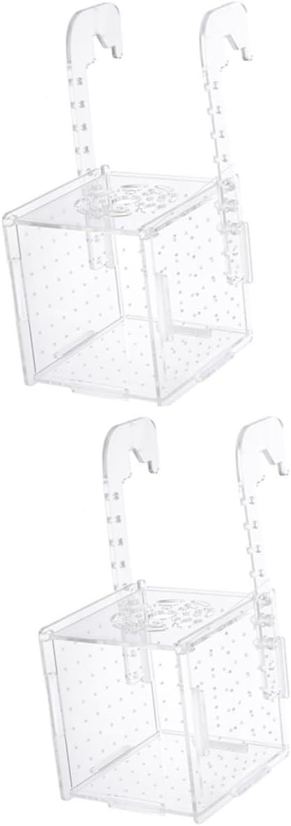 2pcs Transparent Fish Tank Breeding Isolation for Protecting Fish and Ensuring Water Aquariums