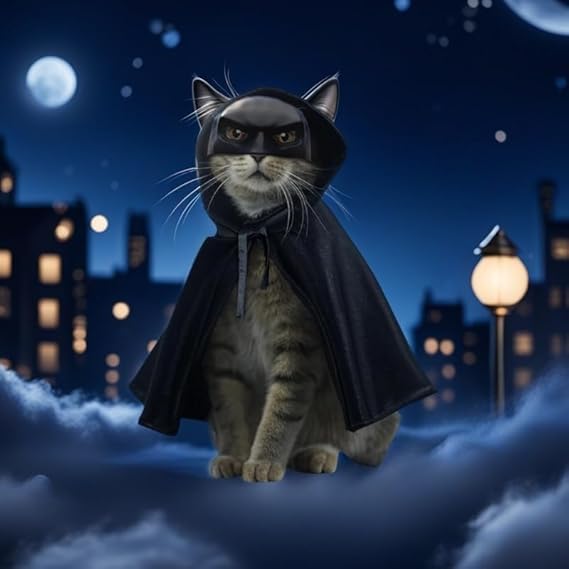 Cat Bat Mask Halloween Costumes Accessories for Cats, Funny Kitty Costumes Accessorie Cosplay Apparel
