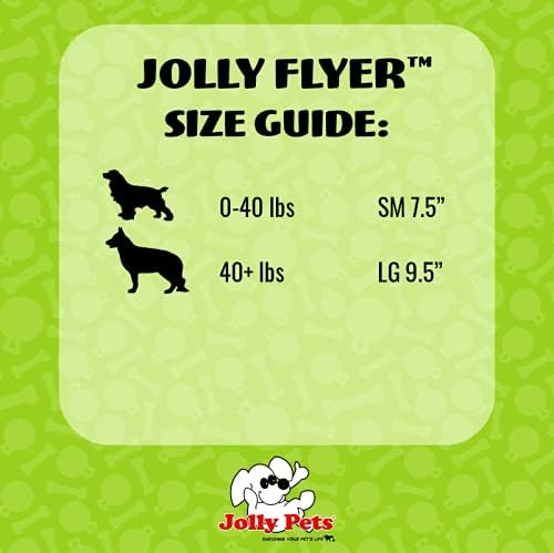Jolly Pets Flexible, Floating Flyer Dog Toy, Medium/7.5-Inch, Orange