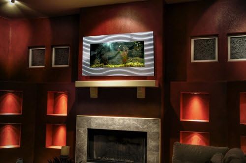 Aussie Aquariums AA-Skyline-MWHITE 2.0 Wall Mounted Aquarium, Matte White