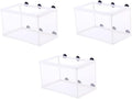 3pcs Fish Breeding Incubator with Suction Cups Tropical Fish Breeding Tanks for Fry and Eco-Friendly Design Observation Increases Survival Rate