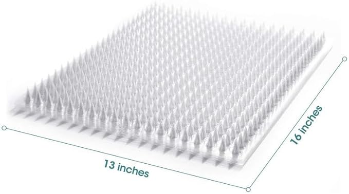 10 Pack Cat Repellent Mats for Outdoor Indoor Use - 16"x13.3" Paws Safe Pet Deterrent Mat with Soft Spikes, Keep Cats&Dogs Away from Furniture, Gardens, Beds, Countertops
