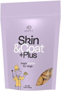 Pawco Dog Treats, Skin & Coat – Supports Skin Barrier & Coat Shine – Crunchy Dog Cookies with Omega-3 & DHA, Peanut Butter & Apple – Functional & Healthy Rewards for Dogs – Magic Cookie – 8.8oz