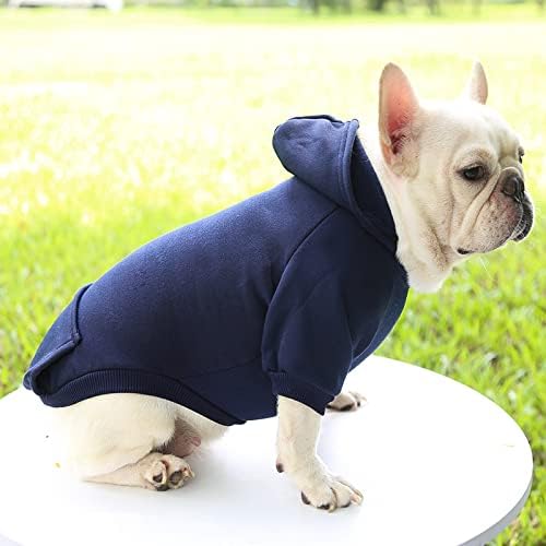 TAPBULL Dog Dresses, Fashionable Pet Dog Sweatshirt Clothes in Dark Colors, Cute Cat Birthday Dress Outfit (Red/Blue/Orange 3-Pack), Small