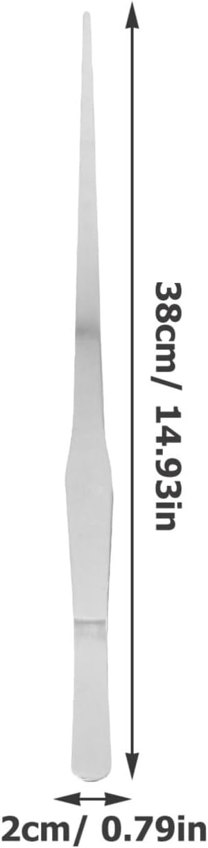 NOLITOY Aquarium Straight Tweezers Tool for Plant Care and Gravel Cleaning Aquatic Plant Tongs for Fish Feeding and Maintenance