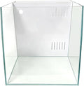 7.5-Gallon Saltwater Aquarium, Fresh Fish Tank, Arc Shape, Ultra Clear Low Iron Glass, Crystal Clear Viewing, Reef Tank with Lid, Filter Media and Pump (White)
