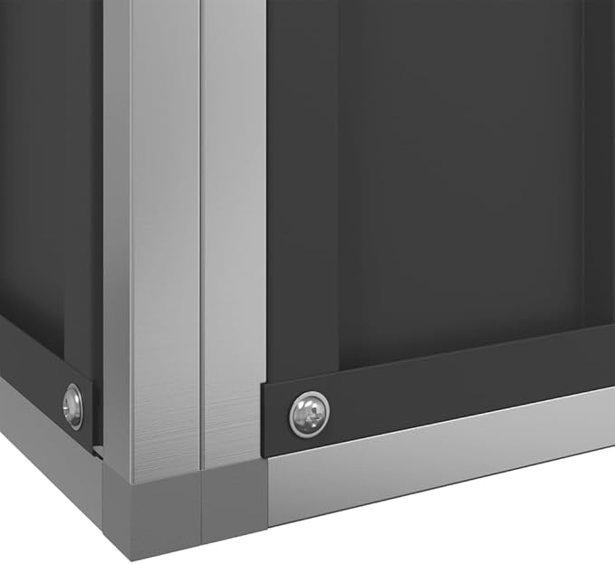 vidaXL Steel Aviary with Extension - Large Flight Cage for Small Animals - Silver and Anthracite - 366.9"x120.9"x83.5"
