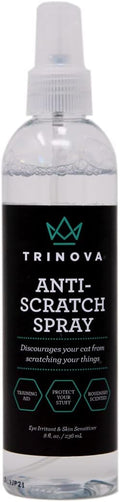 TriNova Anti-Scratch Cat Deterrent Spray for Kittens and Cats - Infused with Rosemary, Keep Cats from Scratching Furniture, Arm Chairs, and More - Indoor & Outdoor Use