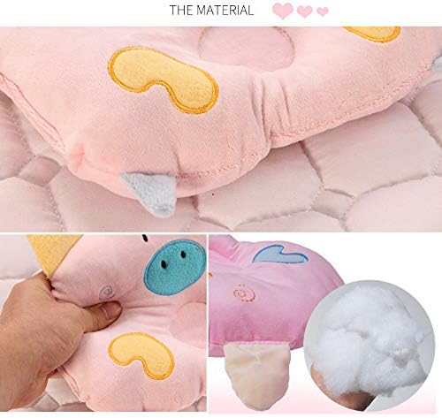Dog Neck Pillow, Puppy Calming Sleeping Improve Pillow, Ideal Naptime Sleeping Companion for Small Pets and Cats, Soft Plush Pillow (Pink)