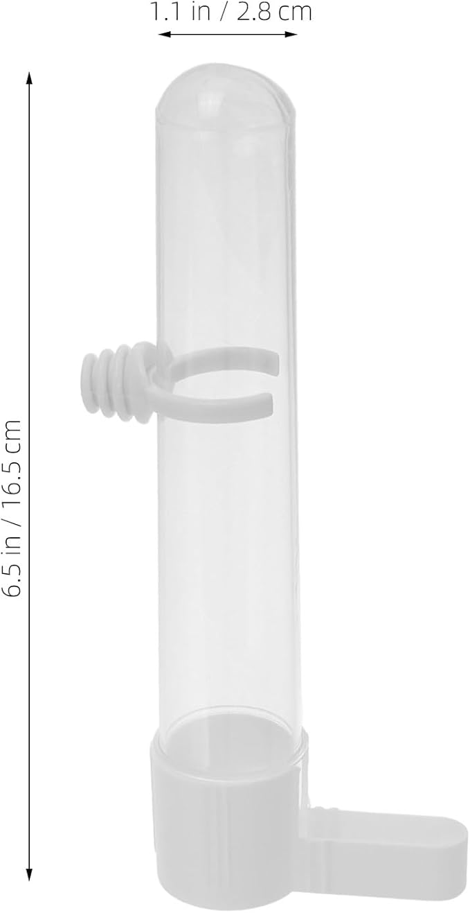 TEHAUX Bird Feeding Cup Portable Water Dispenser for Parrots and Small Animals Removable Easy to Clean Hanging Feeder Suitable for Hamsters Rabbits Mice