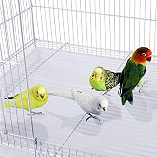 Lot of 6 Aviary Breeding Finch Aviary Canary Flight Bird Cage with Center Divider 24" x 16" x 16" (White)