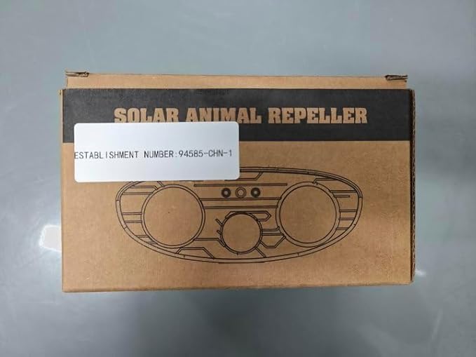 2Pack 2025 Deer Repellent Device Ultrasonic Animal Repellent Outdoor Solar Animal Repeller with Motion Detection Cat Repellent Outdoor to Scare Squirrel Skunk Rabbit Fox Raccoon Coyote