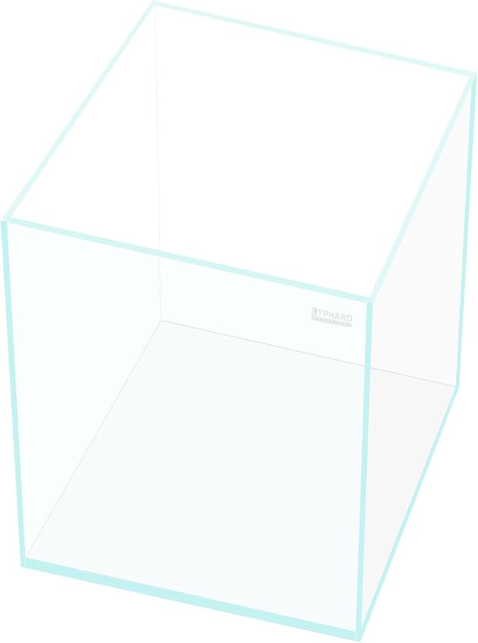 LYPHARD AQUARIUMS 21 Gallon Rimless Aquarium Tall Tank, Ultra Clear Low Iron Big Fish Tank, L15.8×W15.8×H19.7 Glass Thickness 6mm with EVA Foam Leveling Mat