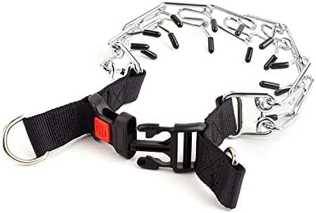 CBBPET Dog Prong Collar, Adjustable Dog Training Collar with Quick Release Buckle for Small Medium Large Dogs