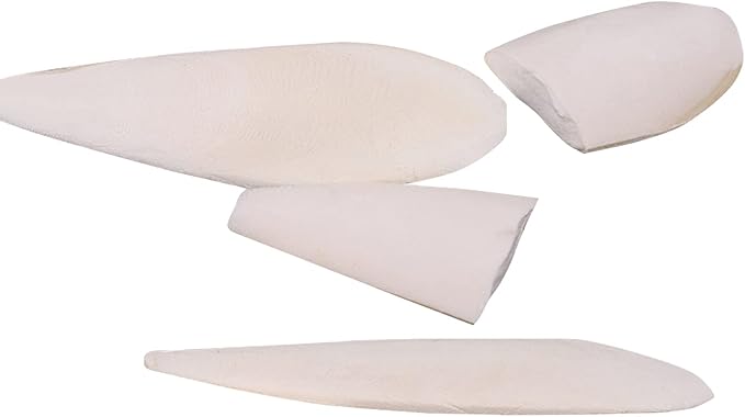 Afkengung 3 Pieces Cuttlebone Natural Cuttlebone Calcium Block for Birds Parakeets Reptiles Turtles Grindable Powder Feeding Natural Calcium Supply Improve Pet Immunity Each 5.5-6.5 Inch