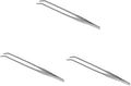 3pcs Stainless Steel Curved Tip Tweezers for Aquatic Plants Ergonomic Fish Tank Plant Tongs for Easy Trimming and Maintenance of Aquarium Flora