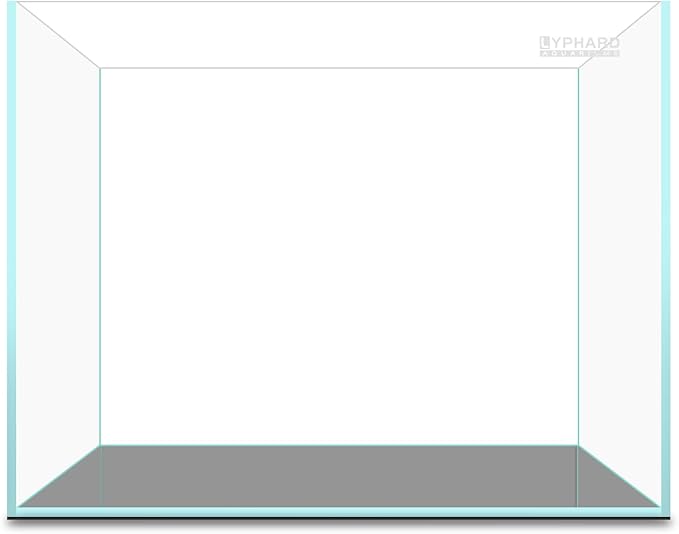 LYPHARD AQUARIUMS 2.9 Gallon Rimless Aquarium, Ultra Clear Glass Low Iron Aquarium Tank, Small Fish Tank for Betta, L11.8×W5.9×H9.8 Inches Thickness 5mm with EVA Foam Mat Included