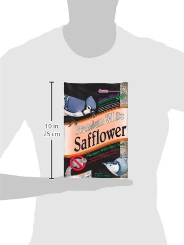 F.M. Brown's Song Blend Premium Safflower Seeds for Pets, 3-Pound, White