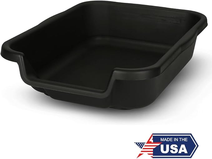 Dog Litter Pan by PuppyGoHere (Black, 20" x 15" x 5") Suitable for Dogs up to 6 lbs.