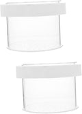 NOLITOY 2pcs Fish Tank Floating Breeding Box Acrylic Isolation Container Openable Lid Water Permeable Design for Small Fish and Shrimp for Aquatic Hatchery