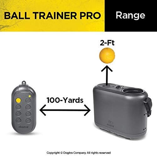 Dogtra Ball Trainer PRO Rechargeable 100-Yard Dual-Function Launcher/Dropper for Immediate Rewarding Training