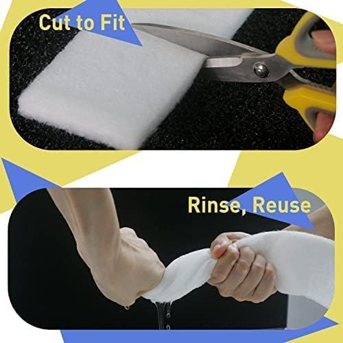 The 2 Gallon Betta Fish Tank Starter kit Comes with White Cotton and is Replaced Every 2-3 Days to Ensure Good Water Quality for Fighting Fish, Shrimp, Guppy Jellyfish