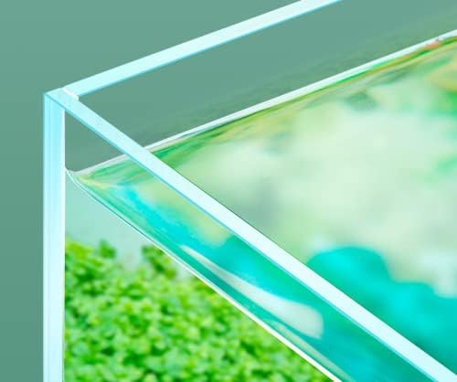 BEGONDIS Rimless Low Iron, Glass Aquarium Tank 5mm Thickness Standard Jointed (7.8" L × 8.6" W × 11" H)