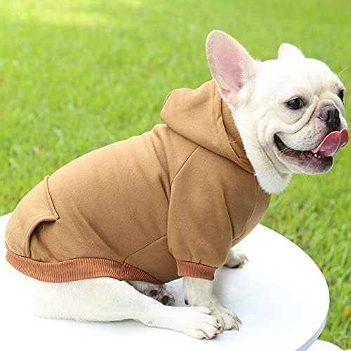 TAPBULL Dog Dresses, Fashionable Pet Dog Sweatshirt Clothes in Light Colors, Cute Cat Birthday Dress Outfit (Pink/Purple/Coffee 3-Pack), X-Large
