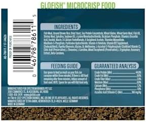 GloFish Microcrisp Food Nutritionally Complete Food for Small Tropical Fish, 1.38 Ounces