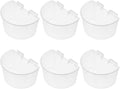 PRETYZOOM 6pcs Large Bird Cage Feeding Bowls Hanging Water Cups for Pigeon Cage Feeder Poultry Feeder Feeding Watering Supplies