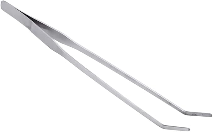 3pcs Stainless Steel Curved Tip Tweezers for Aquatic Plants Ergonomic Fish Tank Plant Tongs for Easy Trimming and Maintenance of Aquarium Flora