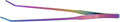 27cm Reptile Feeding Tongs, Rainbow Color Aquarium Tweezers Stainless Steel Fishbowl Long Tweezers, Aquascaping Tools for Hold Worms, Reptiles, Lizards, Bearded Dragon(27cm Curved Clip)