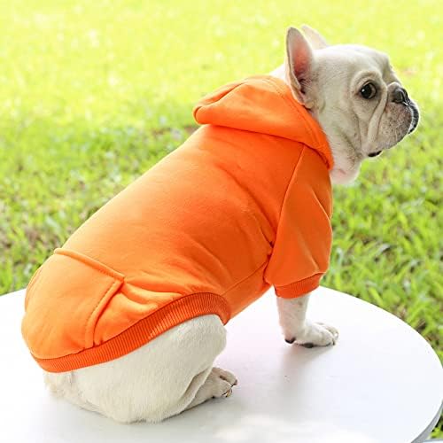 TAPBULL Dog Dresses, Fashionable Pet Dog Sweatshirt Clothes in Dark Colors, Cute Cat Birthday Dress Outfit (Red/Blue/Orange 3-Pack), Small