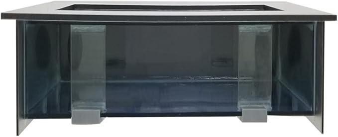 Aussie Aquariums 3.0 Wall Mounted Fish Tank Kit with LED Lighting, Built-in Filter System, Modern Space-Saving Design, Complete Accessories Set (Stainless Steel, Verticali)