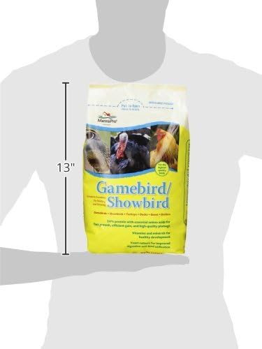 Manna Pro Gamebird Showbird Crumbles|Formulated for Birds with Vitamins & Minerals|5 Pounds (Pack of 2)