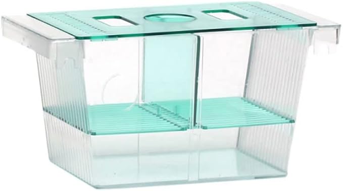 Fish Breeding Box Acclimation Box for Aggressive Fishes, Nursery for Injured Fishes, Hatchery Incubator Breeder Box for Shrimp cicilids Eggs Small Baby Fishes