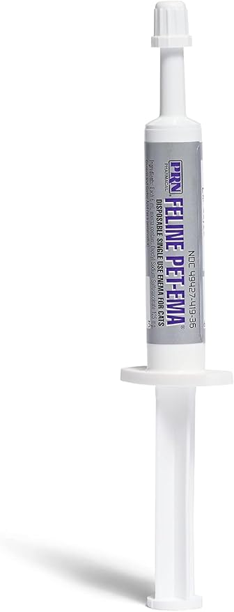 Pet-Ema Feline (6 mL) (3 Pack), Disposable Enema for Rectal Use in Cats by PRN Pharmacal Inc