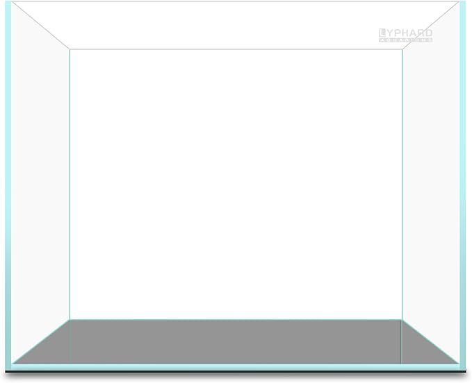LYPHARD AQUARIUMS 9.5 Gallon Rimless Aquarium, Ultra Clear Glass Low Iron Small Fish Tank for Betta, L15.7×W11.8×H11.8 Inches Thickness 5mm with EVA Foam Mat Included