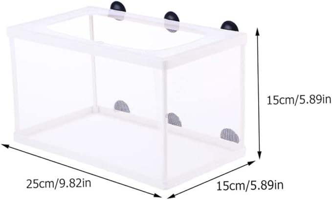 3pcs Fish Breeding Incubator with Suction Cups Tropical Fish Breeding Tanks for Fry and Eco-Friendly Design Observation Increases Survival Rate
