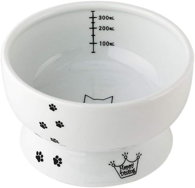 Necoichi Raised Cat Bowl Dining Tray (Bowl Set with Dining Tray)