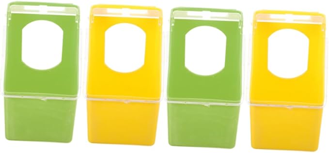 4pcs Quail Feeder Pigeon Supplies Bird Cage Feeder Bowl Sturdy Material Bird Feeding Watering Supplies