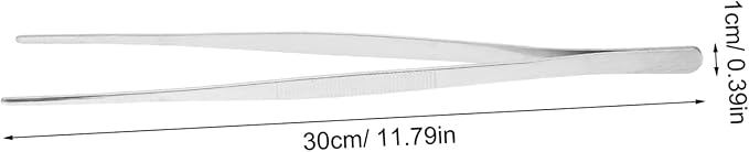 NOLITOY Aquatic Weed Tweezers Long Straight Stainless Steel for Aquarium Planting