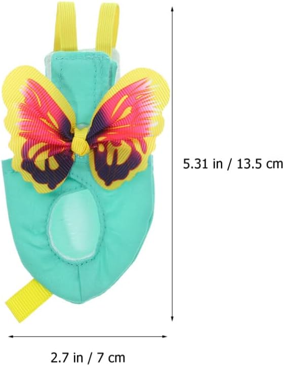 POPETPOP Parrot Diaper Flight Suit Set Bird Diapers Harness Leash Comfortable Fabric for Parrots