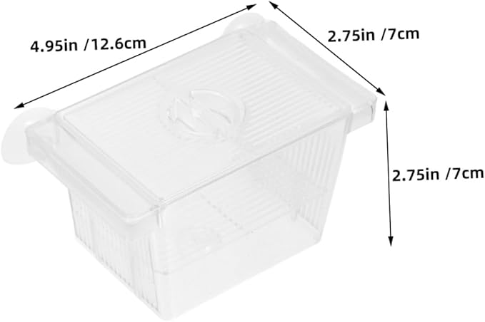 Beaupretty 4pcs Self-Floating Fish Fry Breeding Box Aquarium Nursery Incubator with Dual-Layer Separation for Betta Fish Tank Protection and Observation