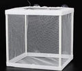 Fish Nursery for Aquarium-Fish，16 x 14 x 15cm Aquarium Fish Breeder Box, Hatching Box, Juvenile Fish Spawning Incubator, Water Isolation Net Hatchery、Fish Isolation Box (Square-no partition)