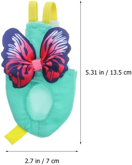 POPETPOP Bird Diaper Harness and Leash Parrot Flying Clothes Suit Reusable Breathable Cloth for Small Parakeets Cockatiels and Lovebirds Flight Protection